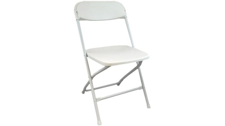 Folding Chair  - White Metal - Event : goodshuffle.com