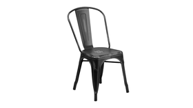 Image of a Black Metal Chair