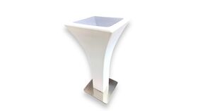 Image of a LED Color Changing High Boy Bar Table With Clear Acrylic Top