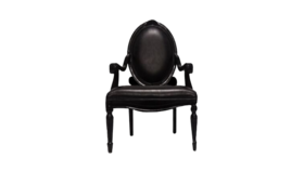 Image of a Laveau Throne Chair-Black