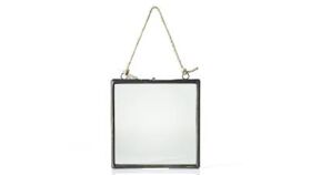 Image of a 6" x 6.5" Black Hanging Metal Frames