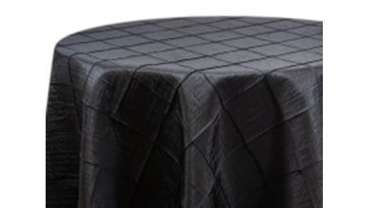 Black Reception Table Linen Rental for Las Vegas Wedding Reception 