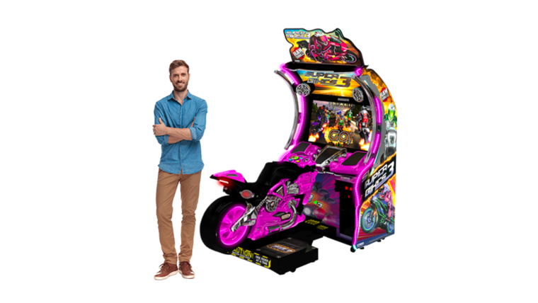 Super Bikes 3 Pink Motorcycle Arcade - Game On!