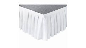 Image of a 14ft White Stage Skirt