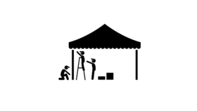 Image of a 10x20 Tent Setup