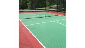 Image of a Deluxe Pickleball Court with Flooring