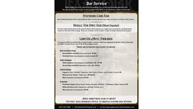 Image of a Bar Service Options