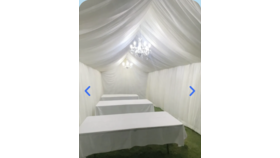 Image of a 10' x 20' Tent with drapes