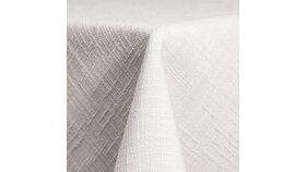 Image of a White Textured Tablecloth Round