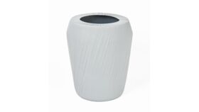 Image of a 32 Gallon Trash Barrel & Cover - Kwik Cover - White