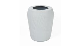 Image of a 55 Gallon Trash Barrel & Cover - Kwik Cover - White