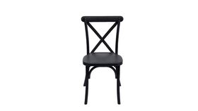 Image of a Black Vineyard Cross Back Chairs