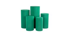 Image of a 5 Green Spandex COVERS (pedestals rented separately)