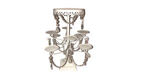 Image of a "Carolyn" White Cupcake Stand