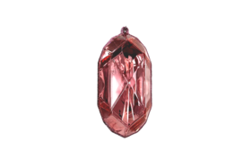 Image of a 5" Pink Oval Acrylic Jewels