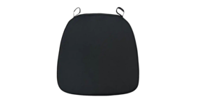 Image of a Black Chiavari Chair Pads with Velcro