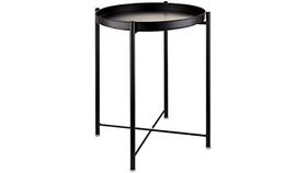 Image of a Black Metal Tray Tables