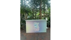 6'W White Registration Desk image