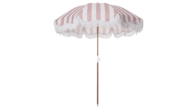 Image of a 6.5FT Patio Umbrella  w/Tilt  - Pink & White Stripe