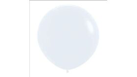Image of a 001 Balloon Color: Neutral- White