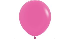Image of a 002 Balloon Color: Pink- Bright Fuchsia