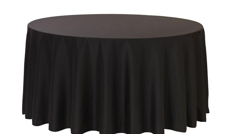 Black Premium Round Linen : goodshuffle.com
