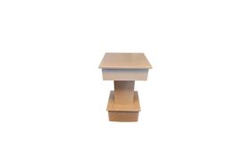 Image of a 30" Small Swivel Plinth | Blond Oak Wood