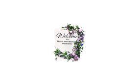Image of a 30" White Customizable A-Frame Sandwich Board Sign