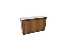 Image of a 24" Solid Wood Low Long Table Stand |  White Top