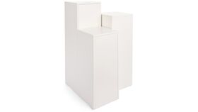 Image of a 32.5" x 15" White Wood Box Stands