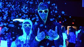 Image of a BOX Bigger Crowd - Blacklight - Bubble Bus Party in a Box!