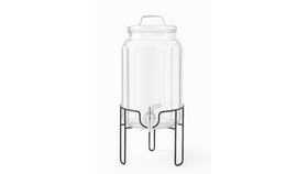 Image of a 1.5 Gallon Glass Beverage Dispenser