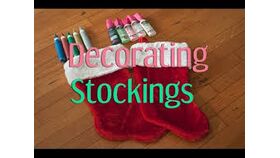 Image of a Christmas Stocking Decorating