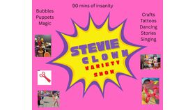Image of a Stevie the clown variety show 90 mins