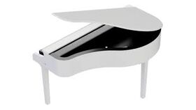 Image of a White piano shell