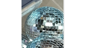 Image of a Light Blue Disco Balls