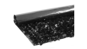 Image of a Black Floral Flash Roll