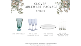 Image of a Clover Tableware Package