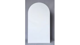 Image of a 6Ft White Wood Arch Panel