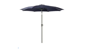 Image of a 9' Navy Blue Umbrella W/ Base