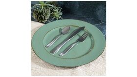 Image of a Sage Green Charger Plate