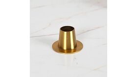 Image of a Gold Candlestick Holder Small Taper