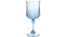 Image of a Blue Acrylic Crystal Wine Glass
