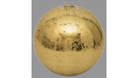 Image of a 30" Gold Mirror Ball