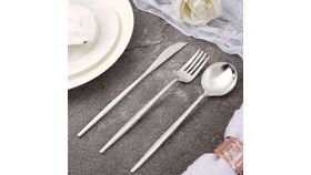 Image of a Modern Flatware 3pc set (silver)