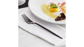 Image of a Modern flatware (black matte) dinner fork