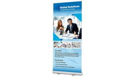 Image of a 33" x 83" Retractable Banner
