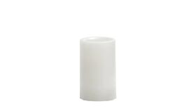 Image of a Candle - Pillar Acrylic LED, White - MED 6" H x 3" dia.