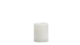 Image of a Candle - Pillar Acrylic LED, White - SM 4" H x 3" dia.