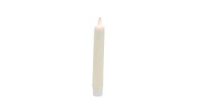 Image of a Candle - Taper Acrylic LED, White - 8" H